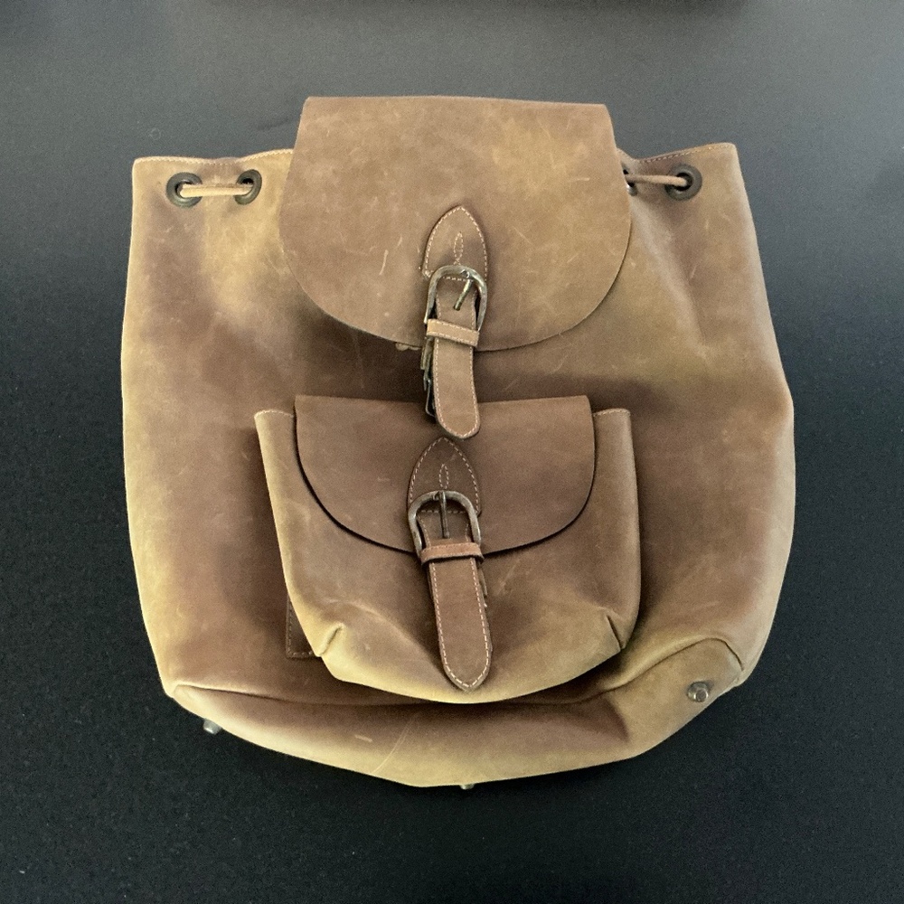 Stunning leather backpack